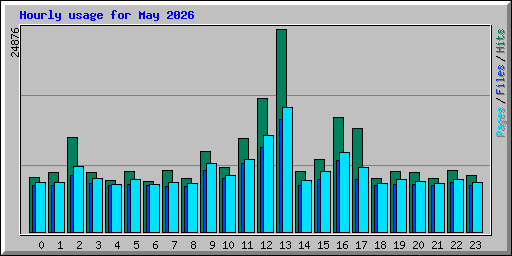 Hourly usage for May 2026